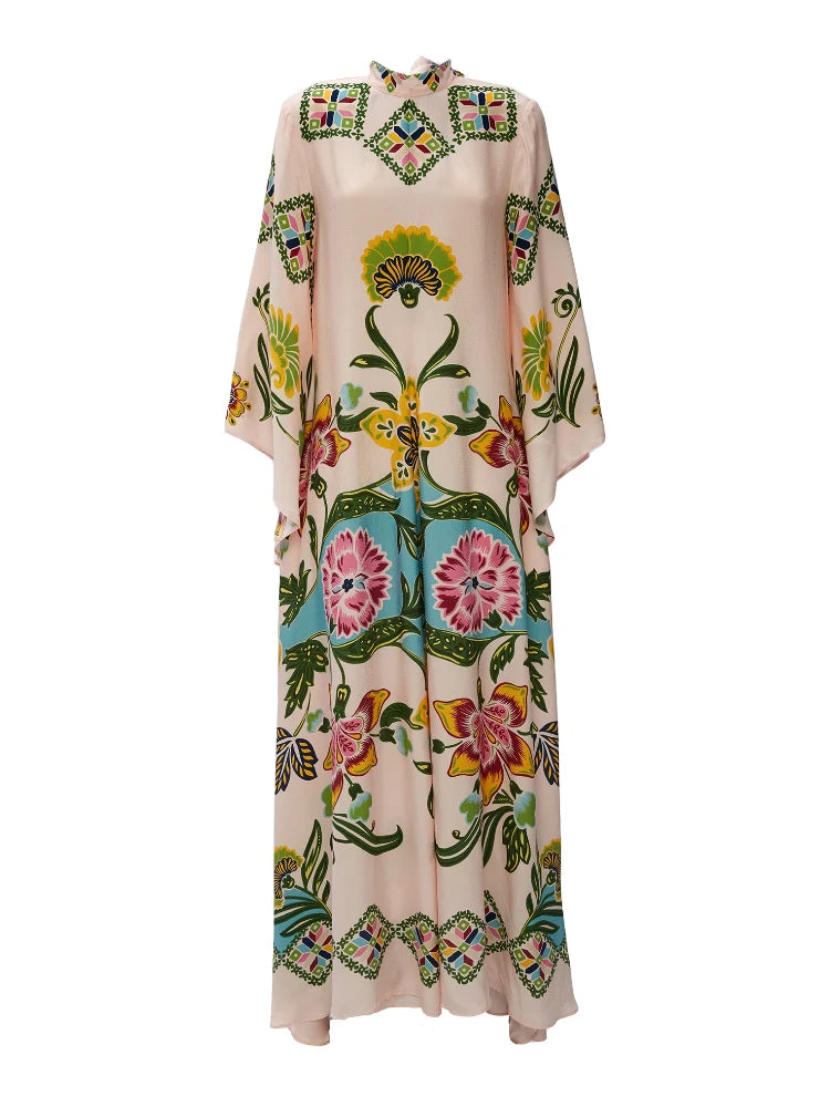 Magnifico Printed Maxi Dress - Pebbled Sable