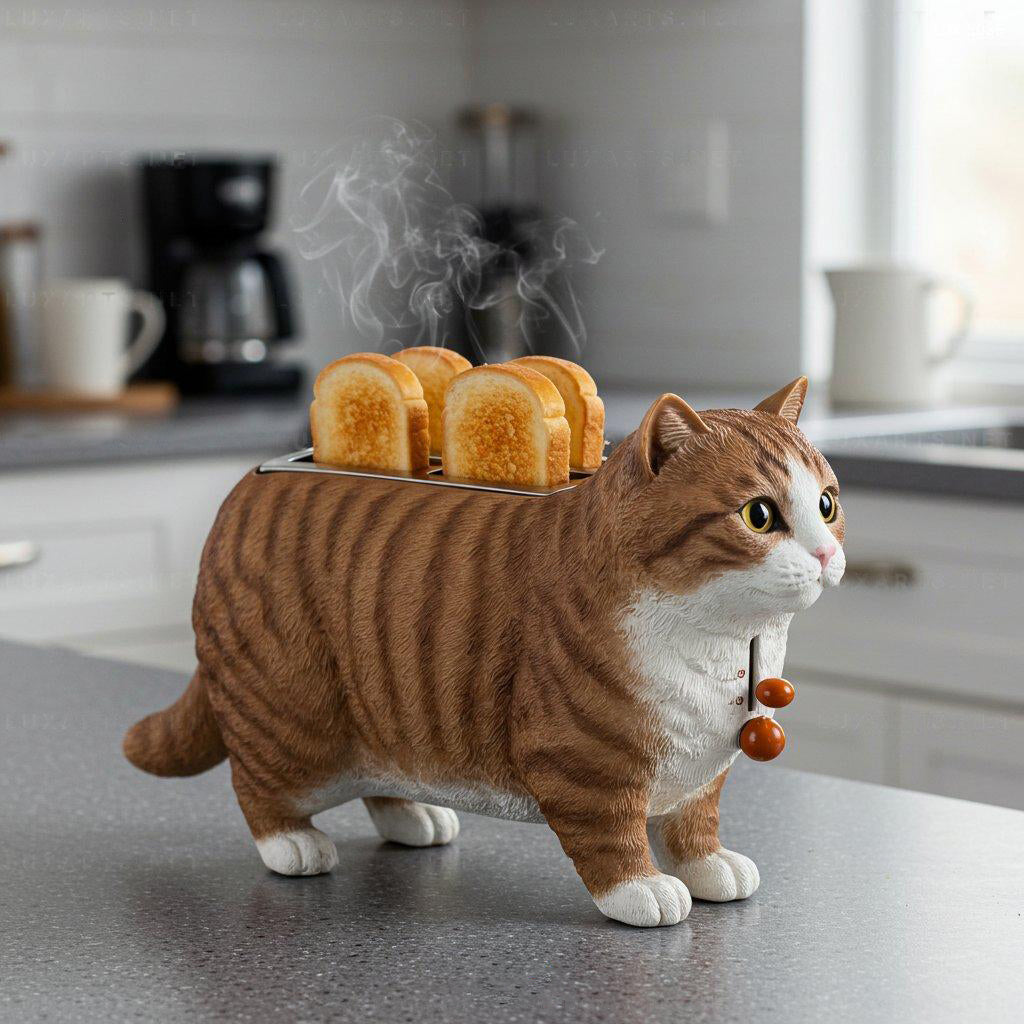 Purr-fect Toast Every Time: 7-Color Cat Toaster