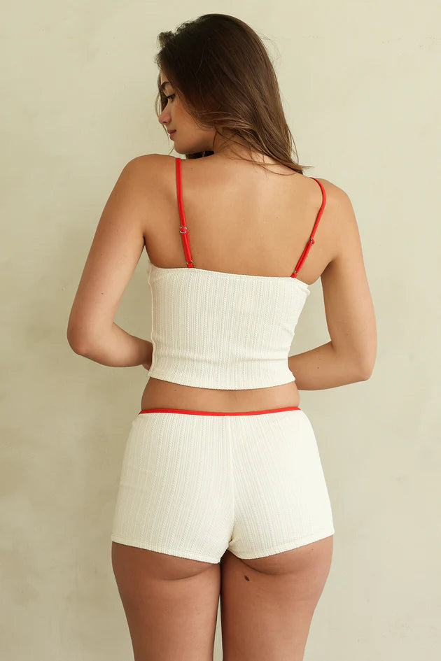 Inspired Beach Crop Top & Shorts Set