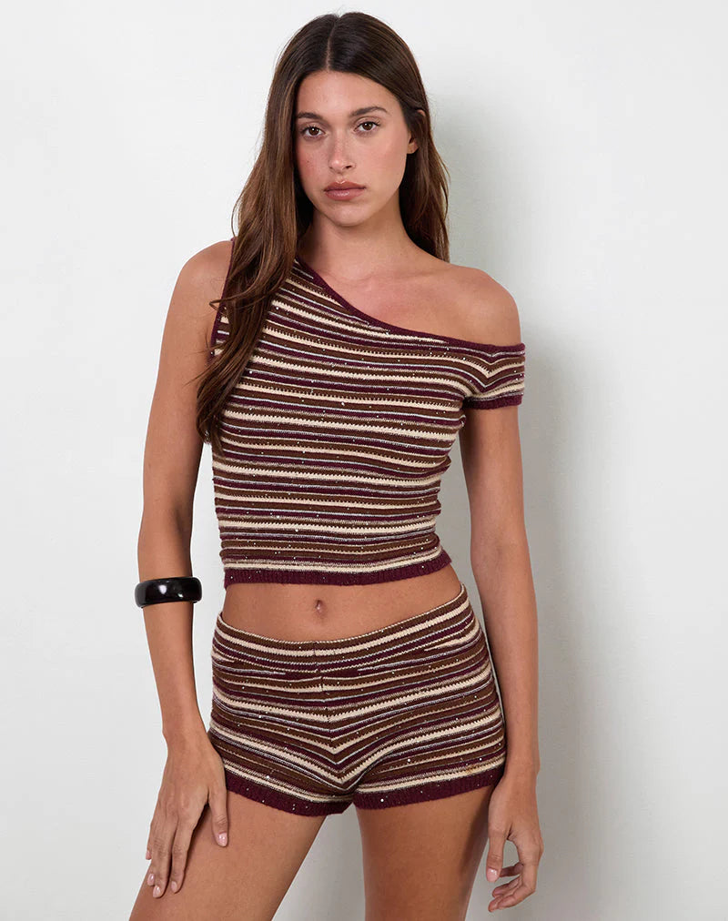 Luminescent Stripe Knit Set