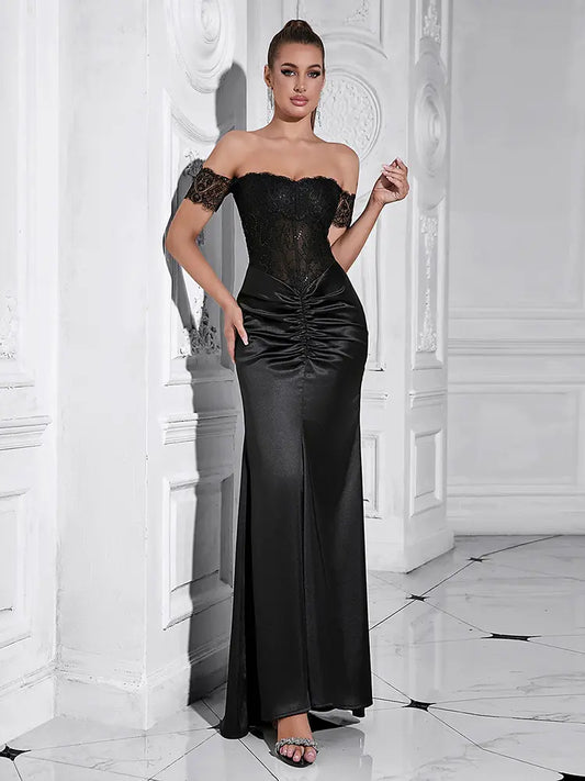 Elegant Off-Shoulder Mermaid Gown