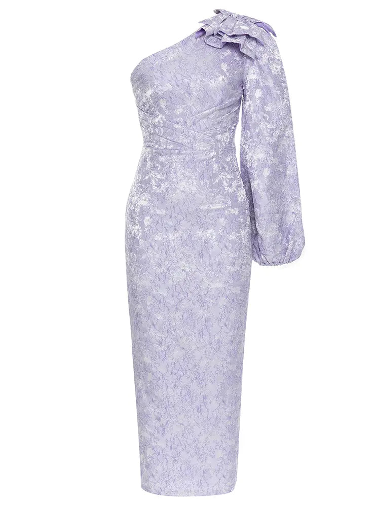 Fashionable Sexy Strapless  Long Sleeve Dress