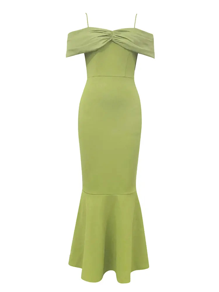 Chic Strappy Tiered Evening Dress