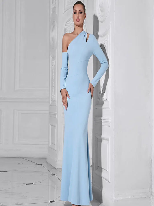 Off-Shoulder Bodycon Evening Gown