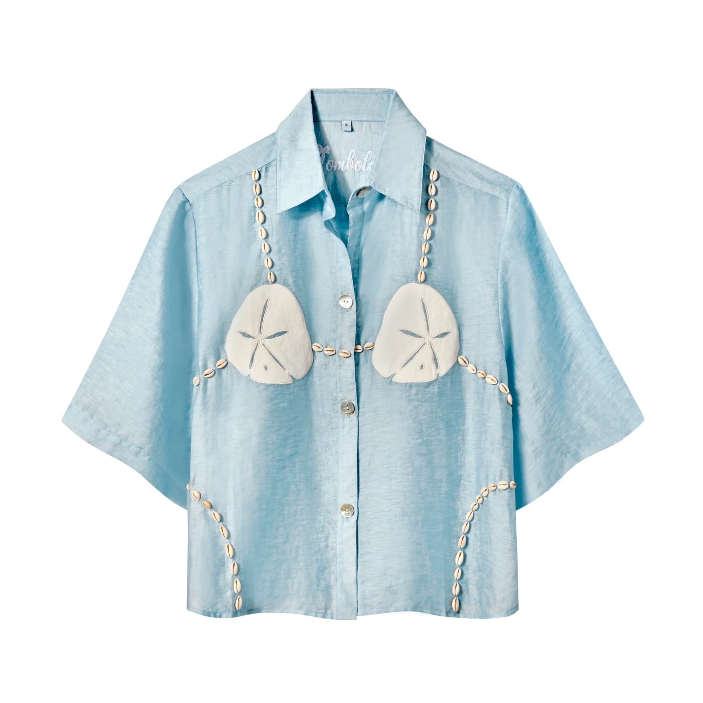 Shell-Trimmed Summer Shirt