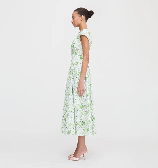 Elegant Floral Deep - V Maxi Dress